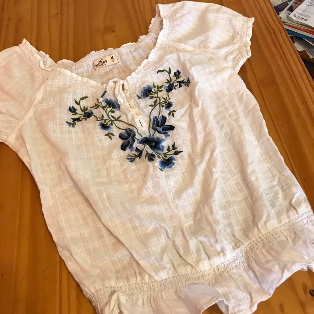 Hollister blouse with floral design